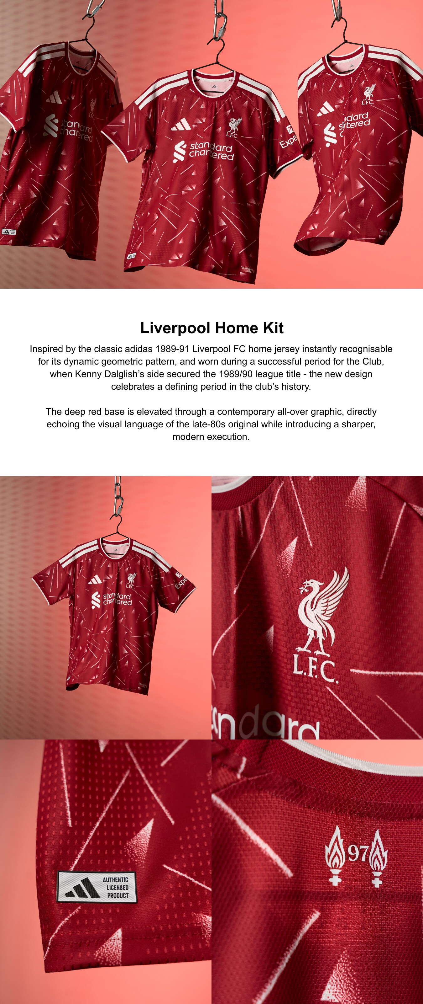 Liverpool adidas Home Shirt 2026-27 - Long sleeve with Szoboszlai
